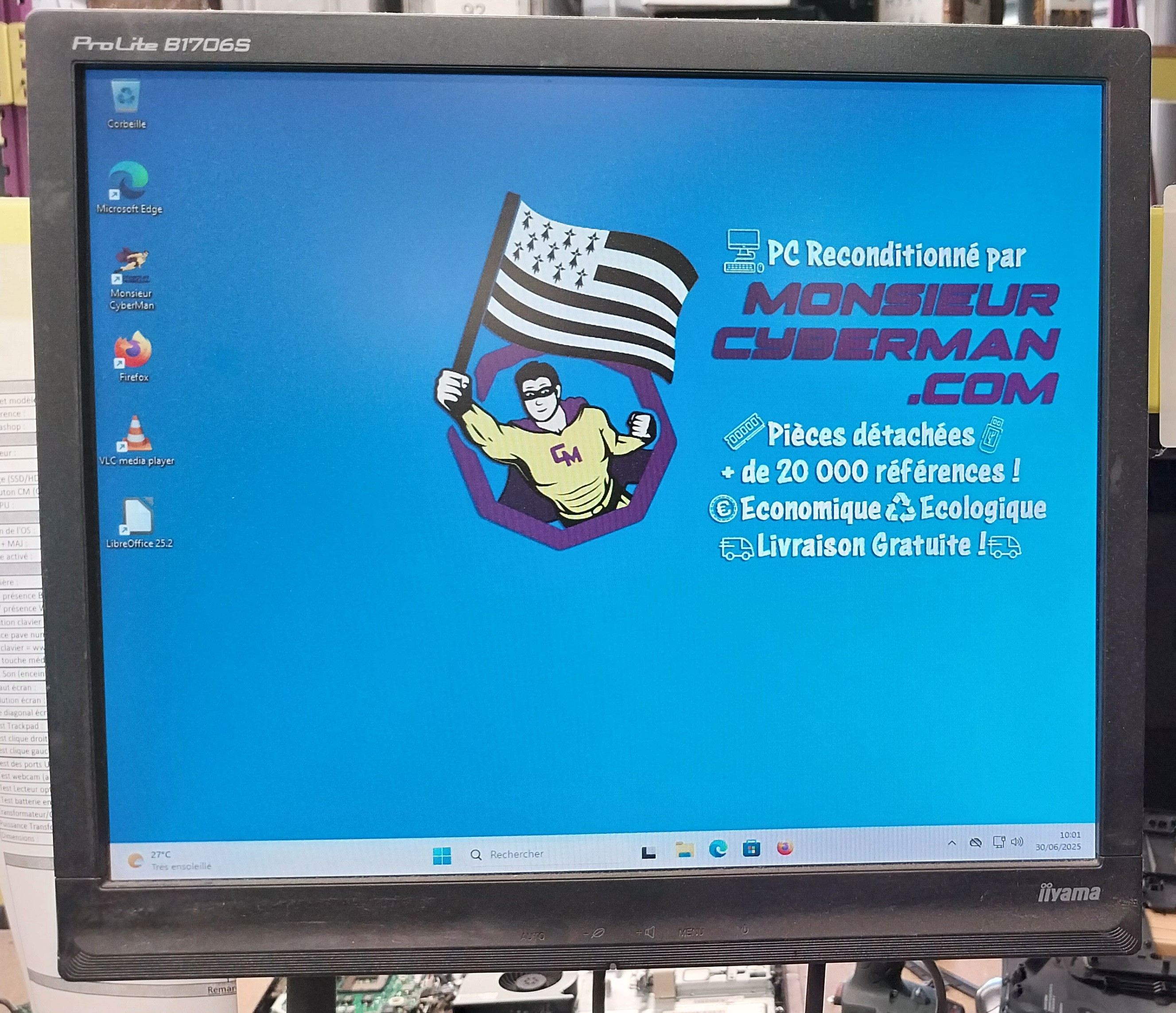 Capture GLPI - Création de ticket